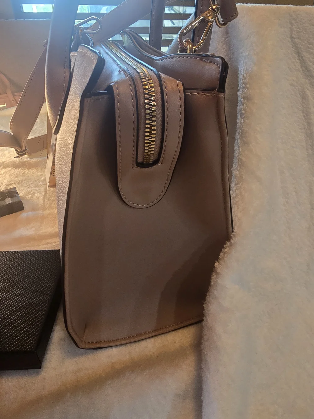 Nine West Allyce Satchel (model NYC532906) + Jewelry & Fragrance Bundle